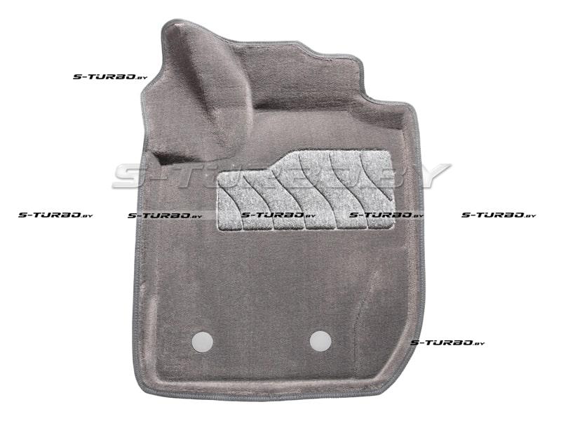 Коврики 3D модельные ворсовые в салон, серые (top prestige)