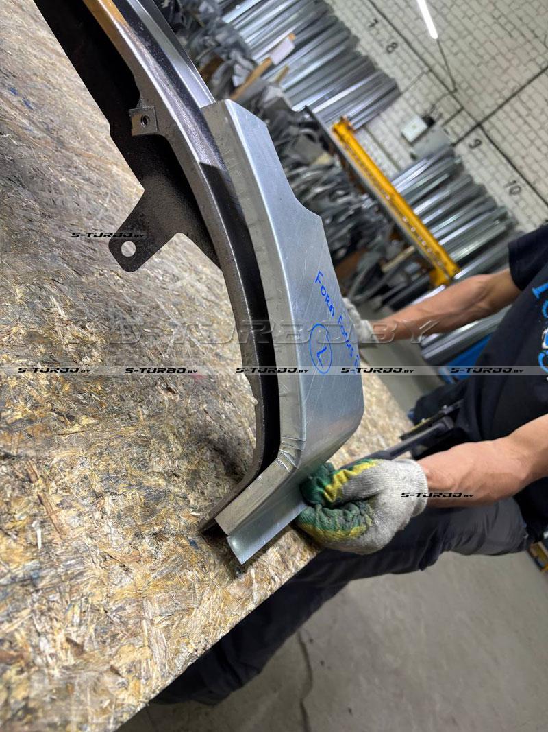 Крыло переднее (левое) нижняя часть, оцинкованная сталь, ремкомплект