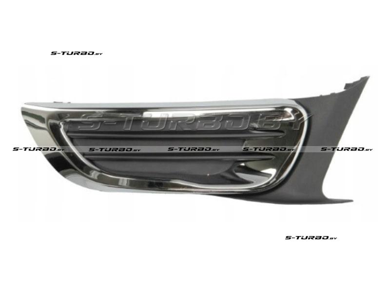 Решетка в бампер (правая) с хромом, нижняя