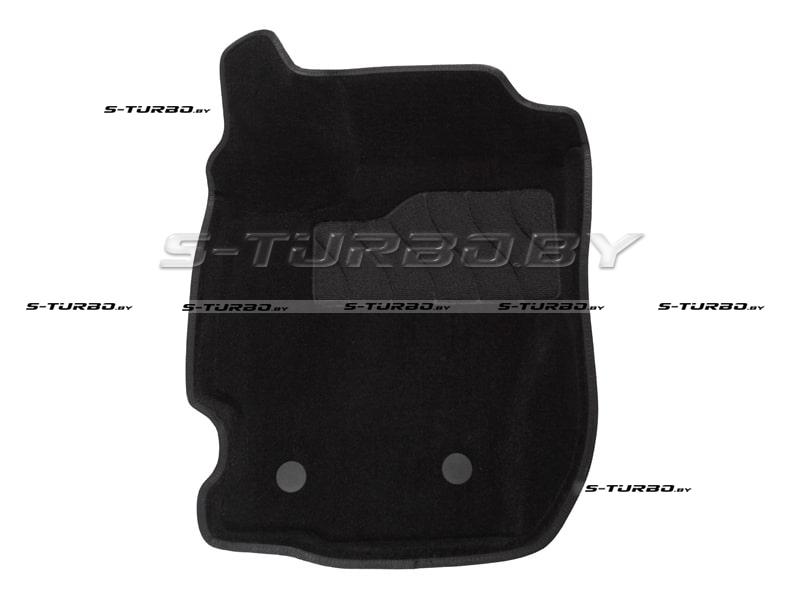 Коврики 3D модельные ворсовые в салон, черные (с 2016)