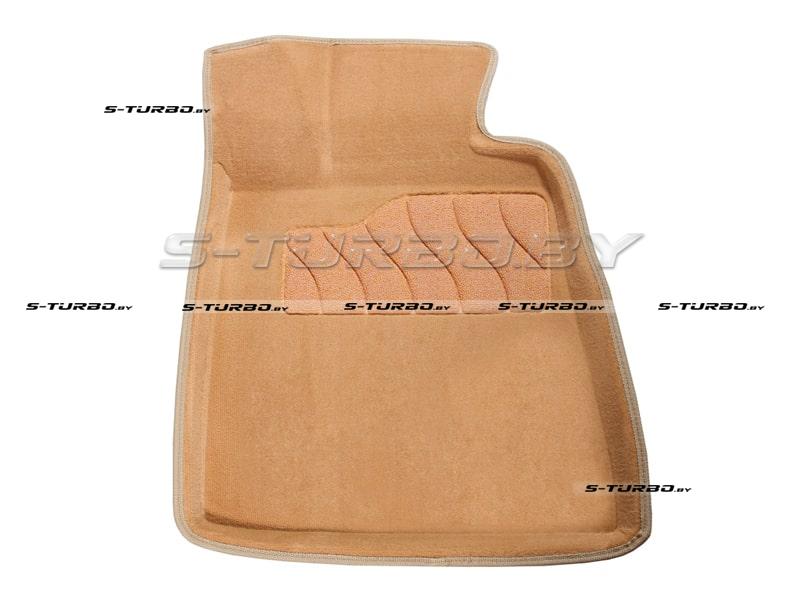 Коврики 3D модельные ворсовые в салон, бежевые