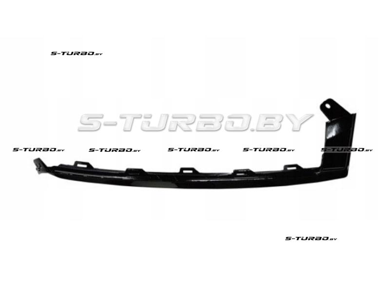 Молдинг переднего бампера (левый) черный, боковой, нижний, usa-type
