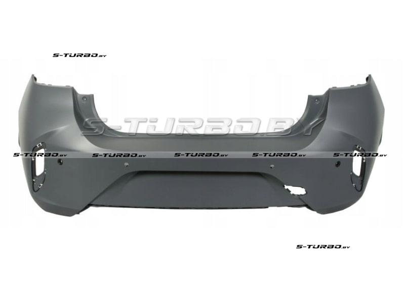 Бампер задний (грунтованный) с отв. под парктроники, с отв. под камеры парковки, для версии gs-line