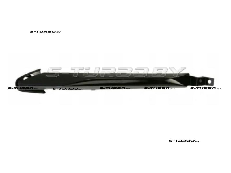 Накладка решетки бампера (левая) черный глянец