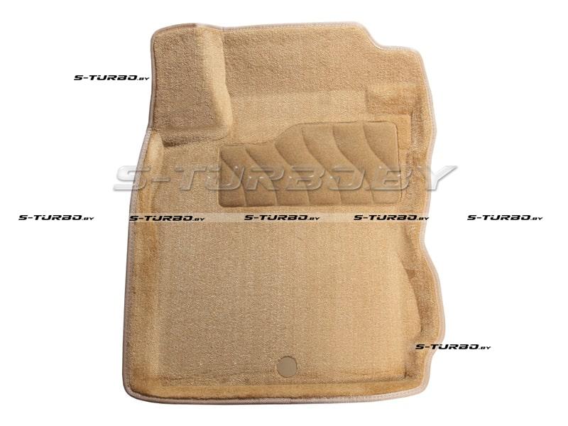 Коврики 3D модельные ворсовые в салон, бежевые