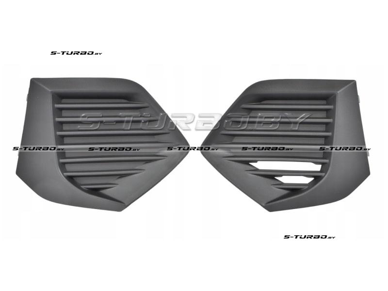 Решетки в бампер (левая+правая) без отв. под противотуманку, структурные