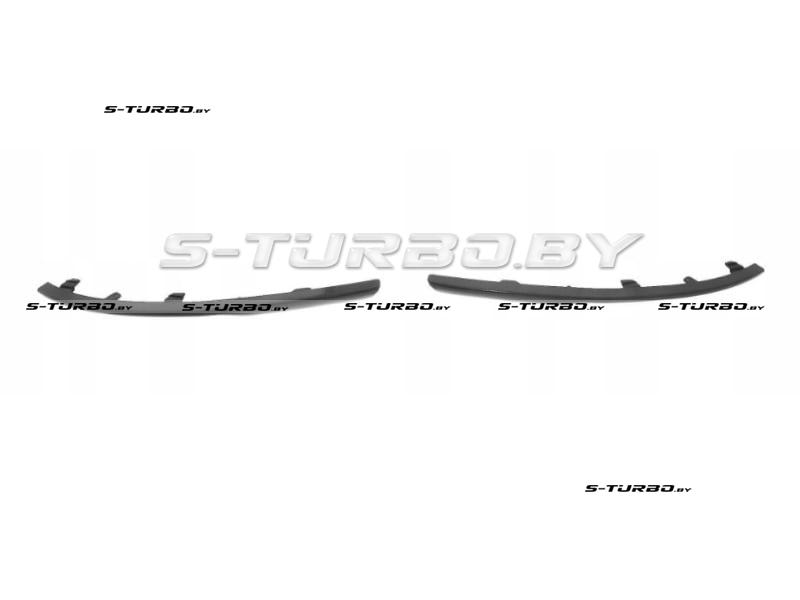 Накладки решетки бампера (левая+правая) черные
