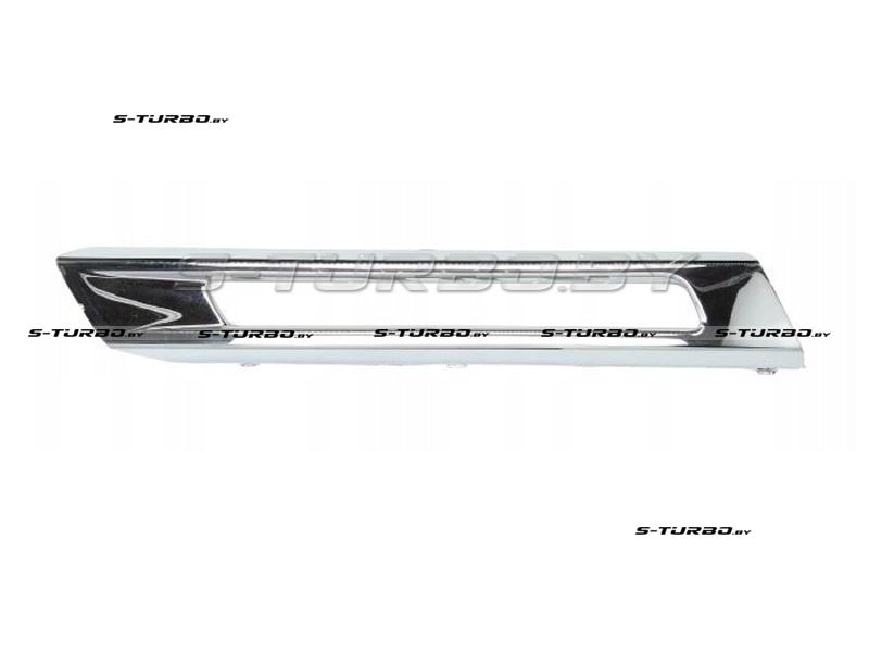 Накладка решетки бампера (левая) хром