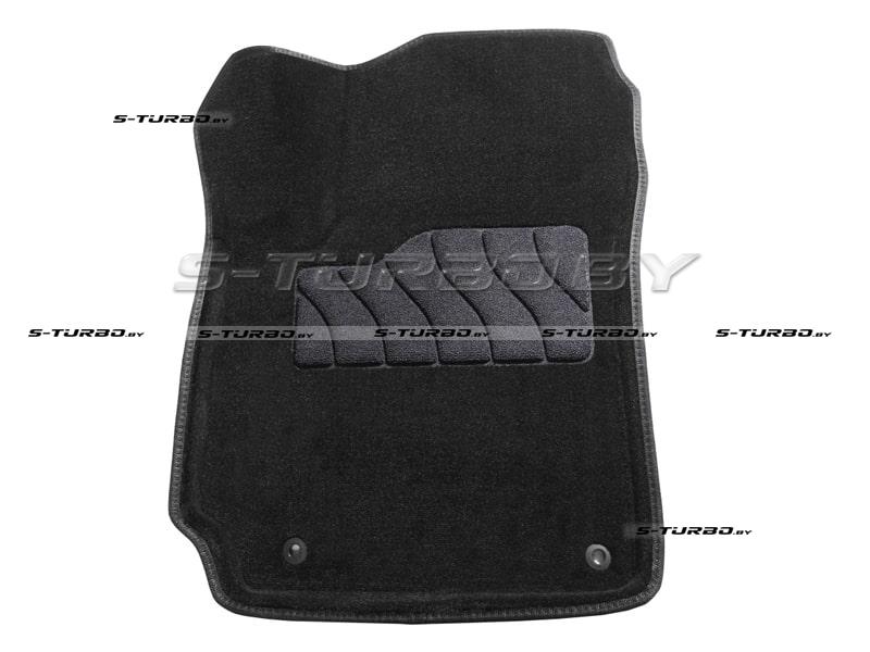 Коврики 3D модельные ворсовые в салон, черные