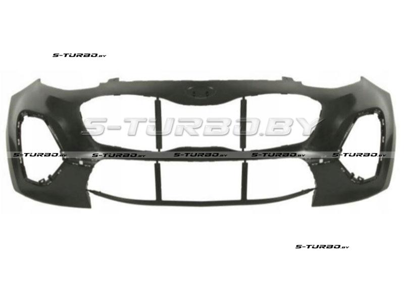 Бампер передний (черный) без отв. под парктроники