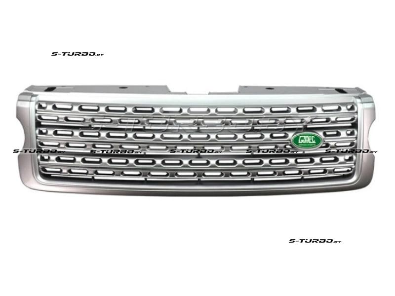 Решетка в бампер (центральная) серебряная