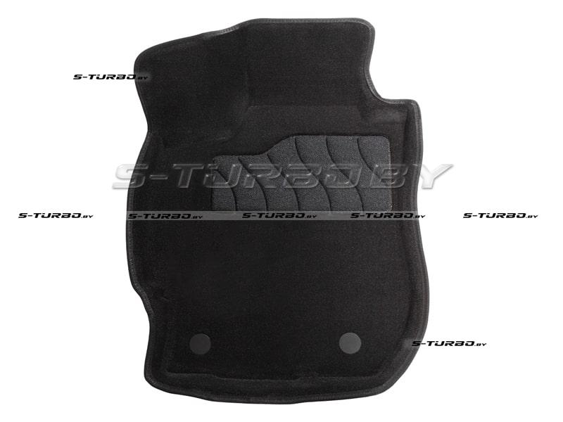 Коврики 3D модельные ворсовые в салон, черные